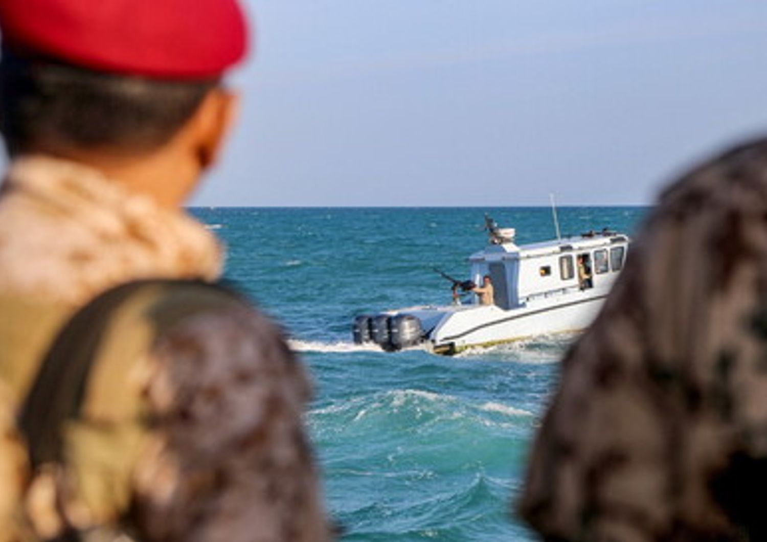 &nbsp;Membri della guardia costiera yemenita nello strategico stretto di Bab al-Mandab&nbsp;