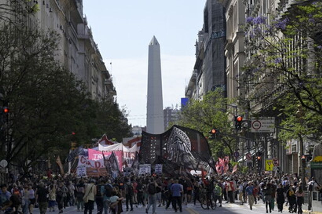 Proteste a Buenos Aires in Argentina