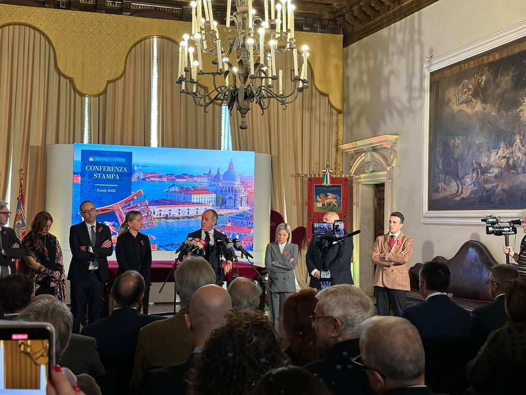 Luca Zaia nella conferenza stampa di fine anno