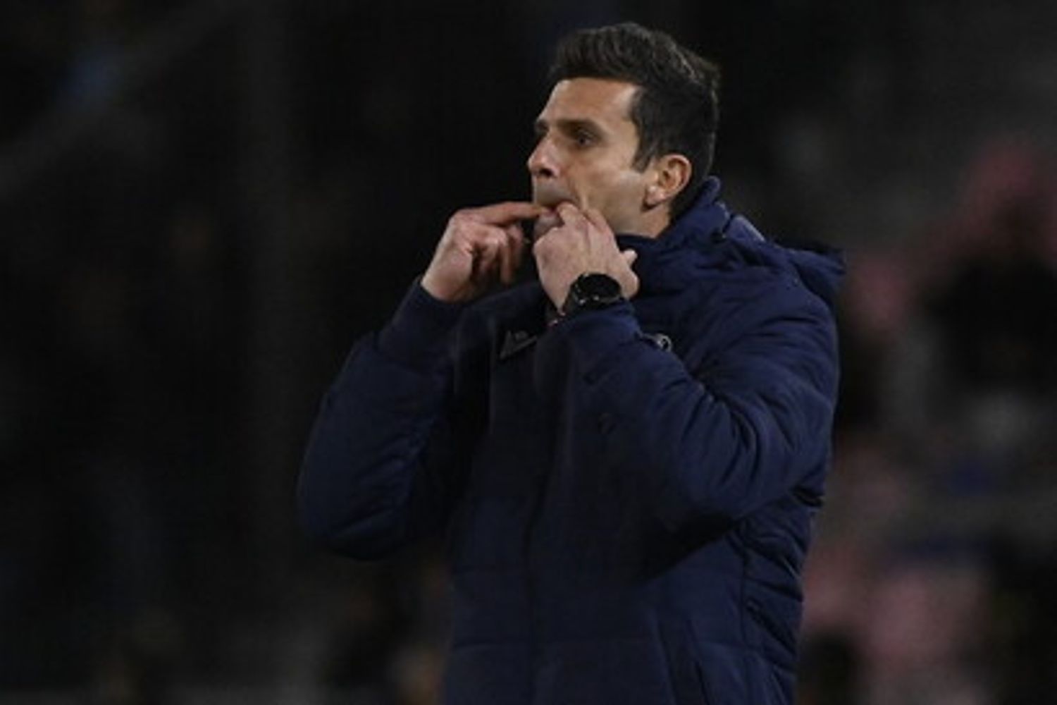 Il tecnico del Bologna Thiago Motta