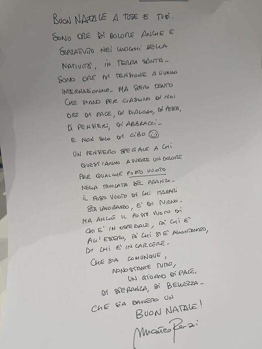 Gli auguri di Matteo Renzi su Facebook