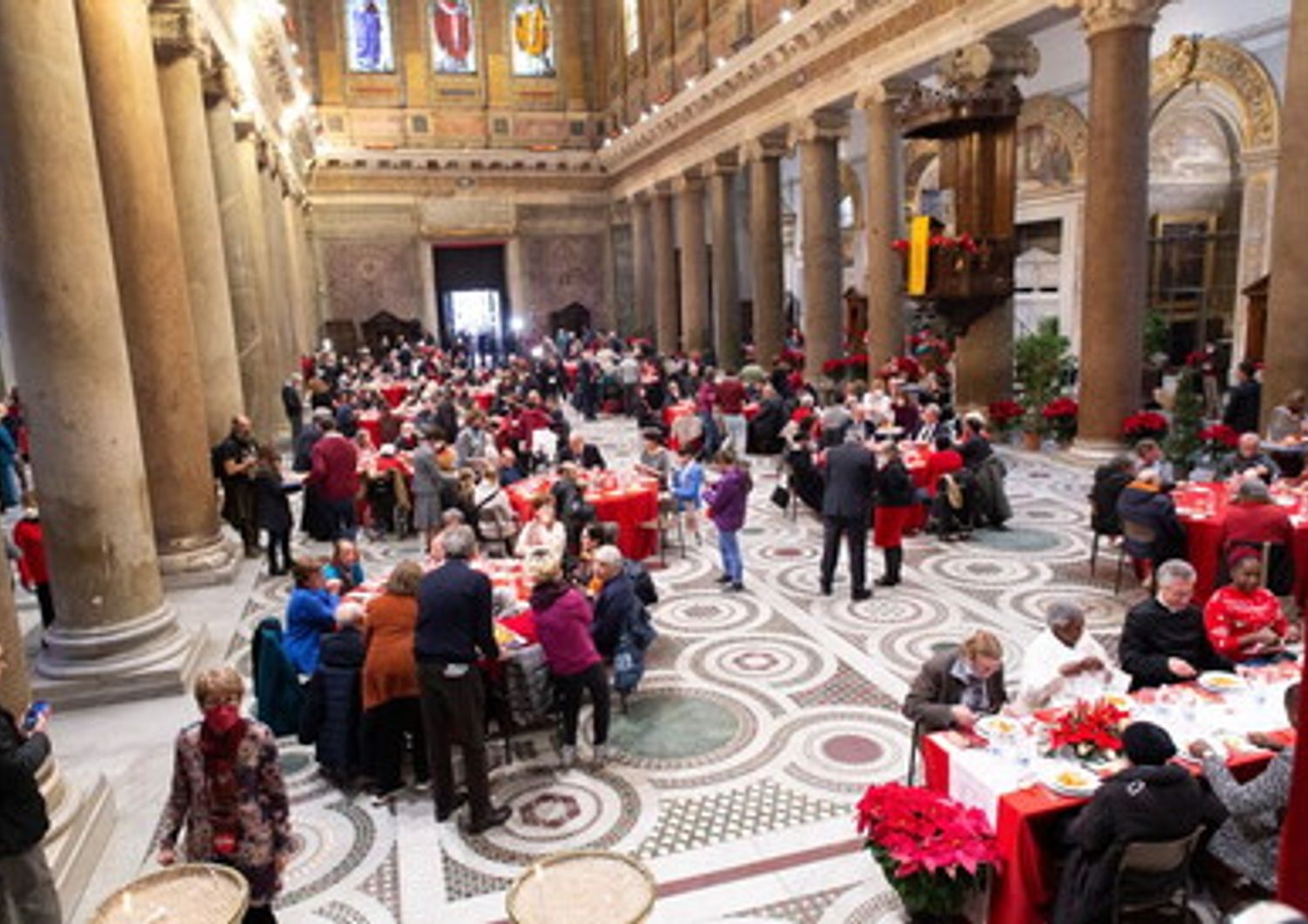 Pranzo di Natale organizzato dalla Comunit&agrave; di Sant'Egidio, 2022