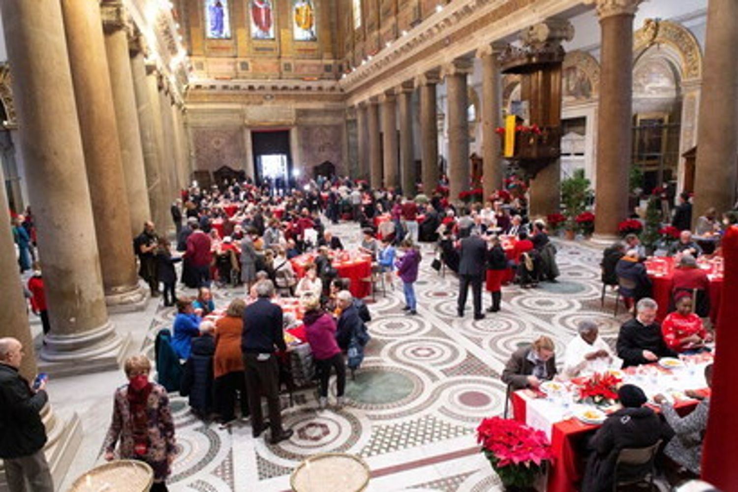 Pranzo di Natale organizzato dalla Comunit&agrave; di Sant'Egidio, 2022