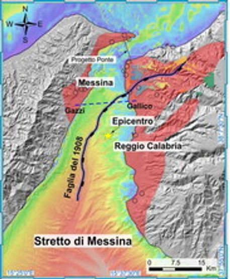 Scoperta nei fondali marini tra la Sicilia e la Calabria la faglia che provoc&ograve; il terremoto di Messina-Reggio di Calabria delle ore 5.20 del 28 dicembre&nbsp;