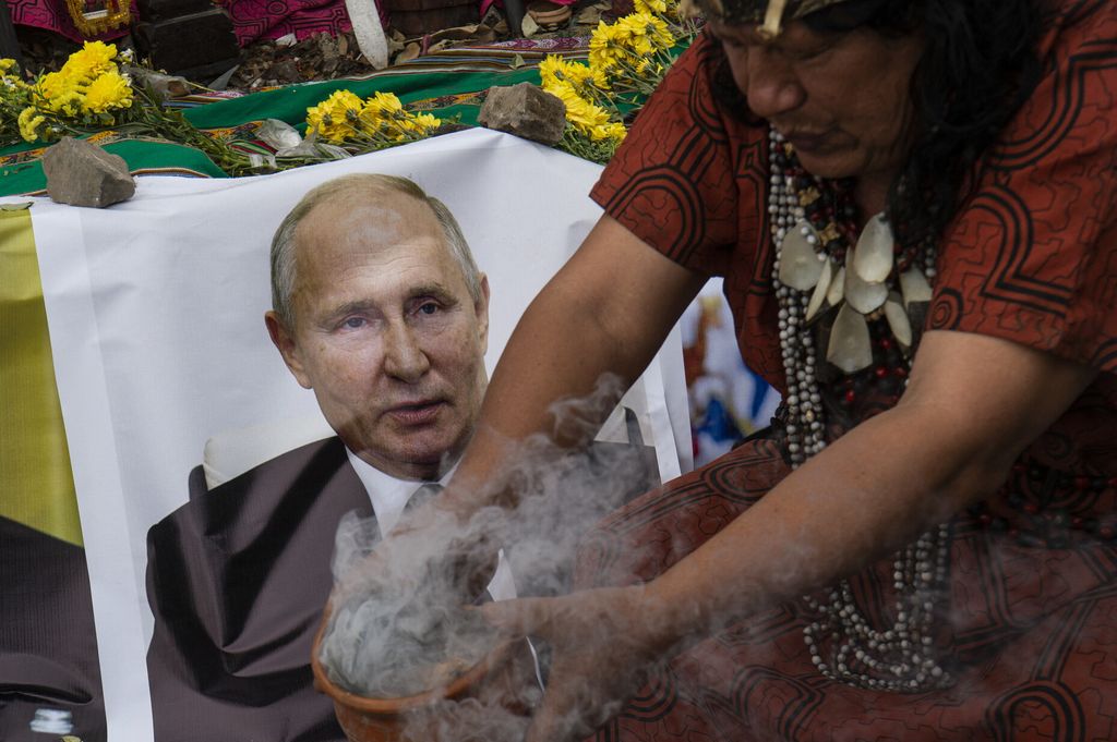 Un momento del rituale di San Cristobal