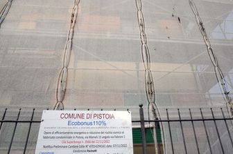 Un cantiere del superbonus 110