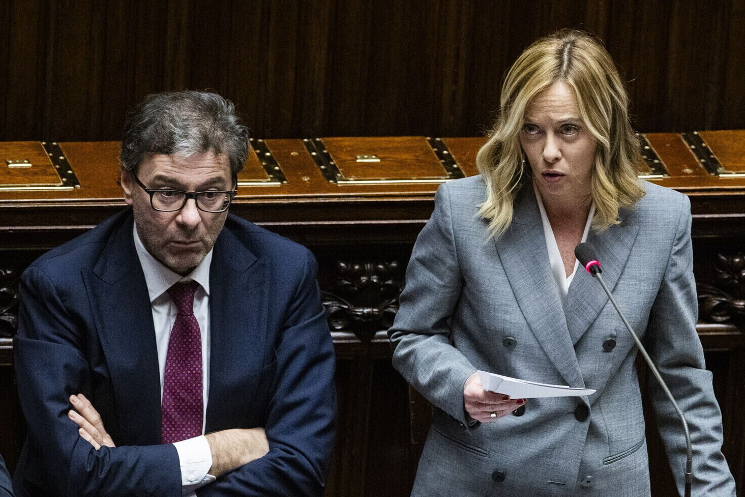 Giorgetti e Meloni