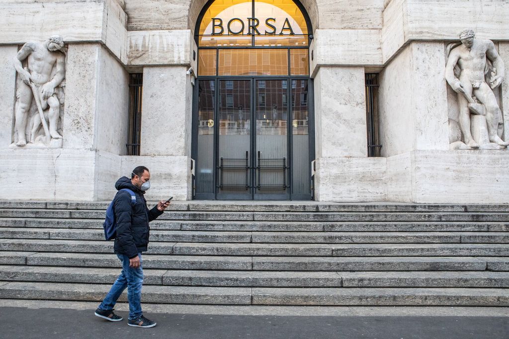 Borsa di Milano, ingresso