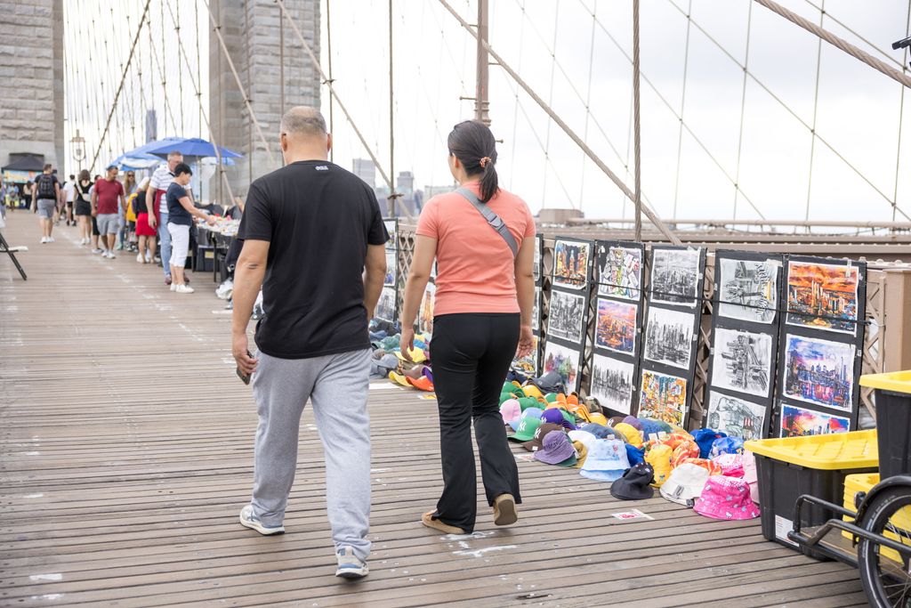 Bancarelle sul Ponte di Brooklyn