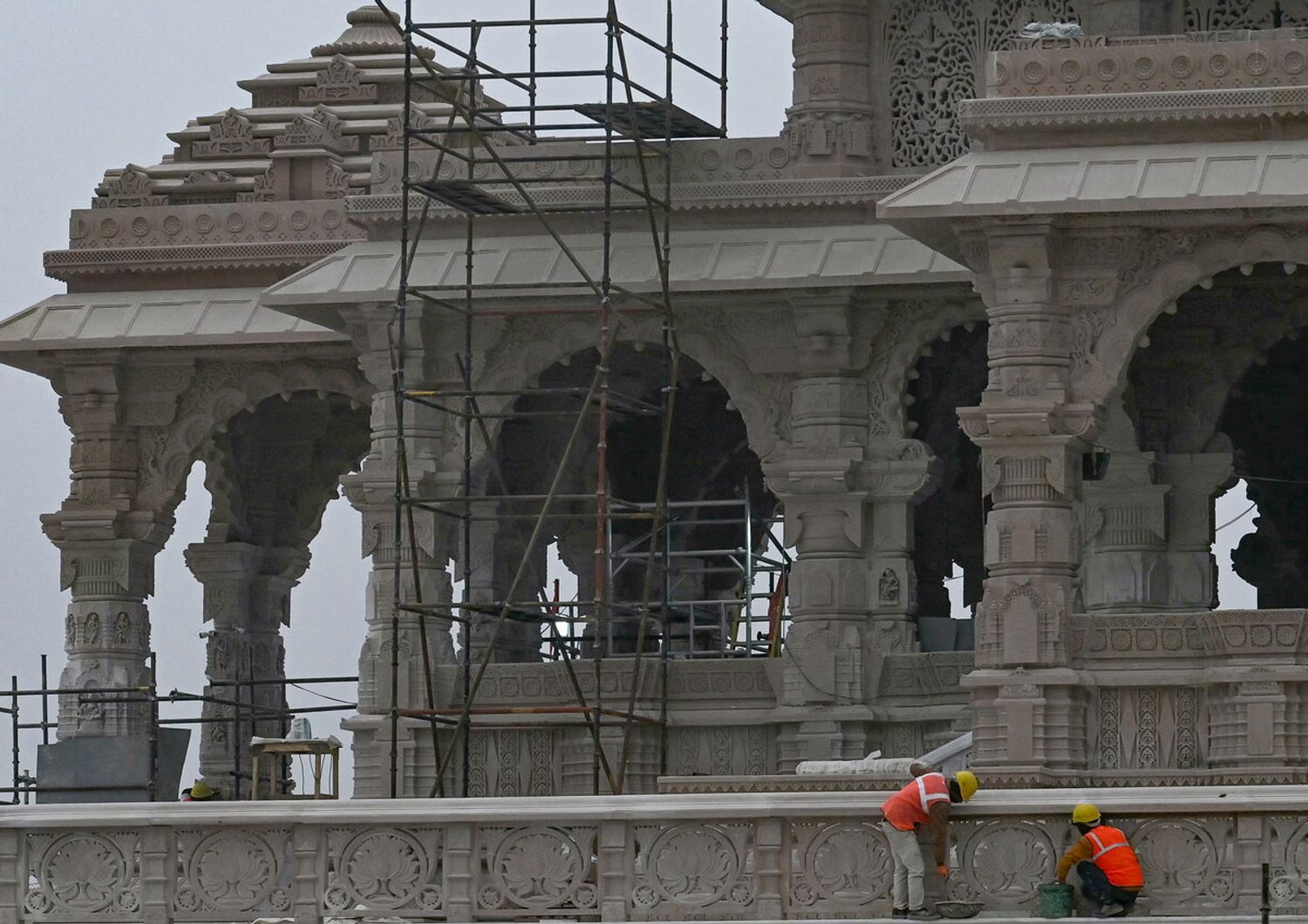 Il cantiere del tempio dedicato a Ram, Ayodhya