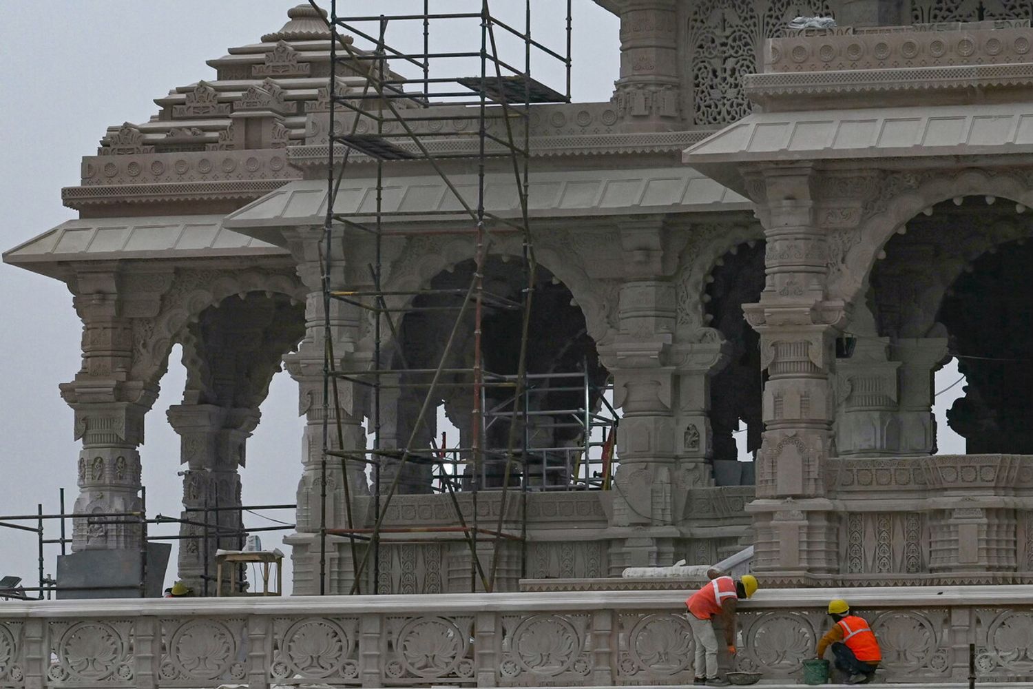 Il cantiere del tempio dedicato a Ram, Ayodhya