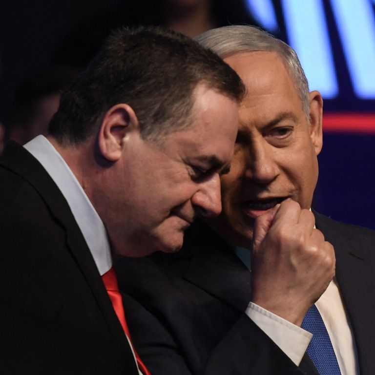 Yisrael Katz e Benjamin Netanyahu