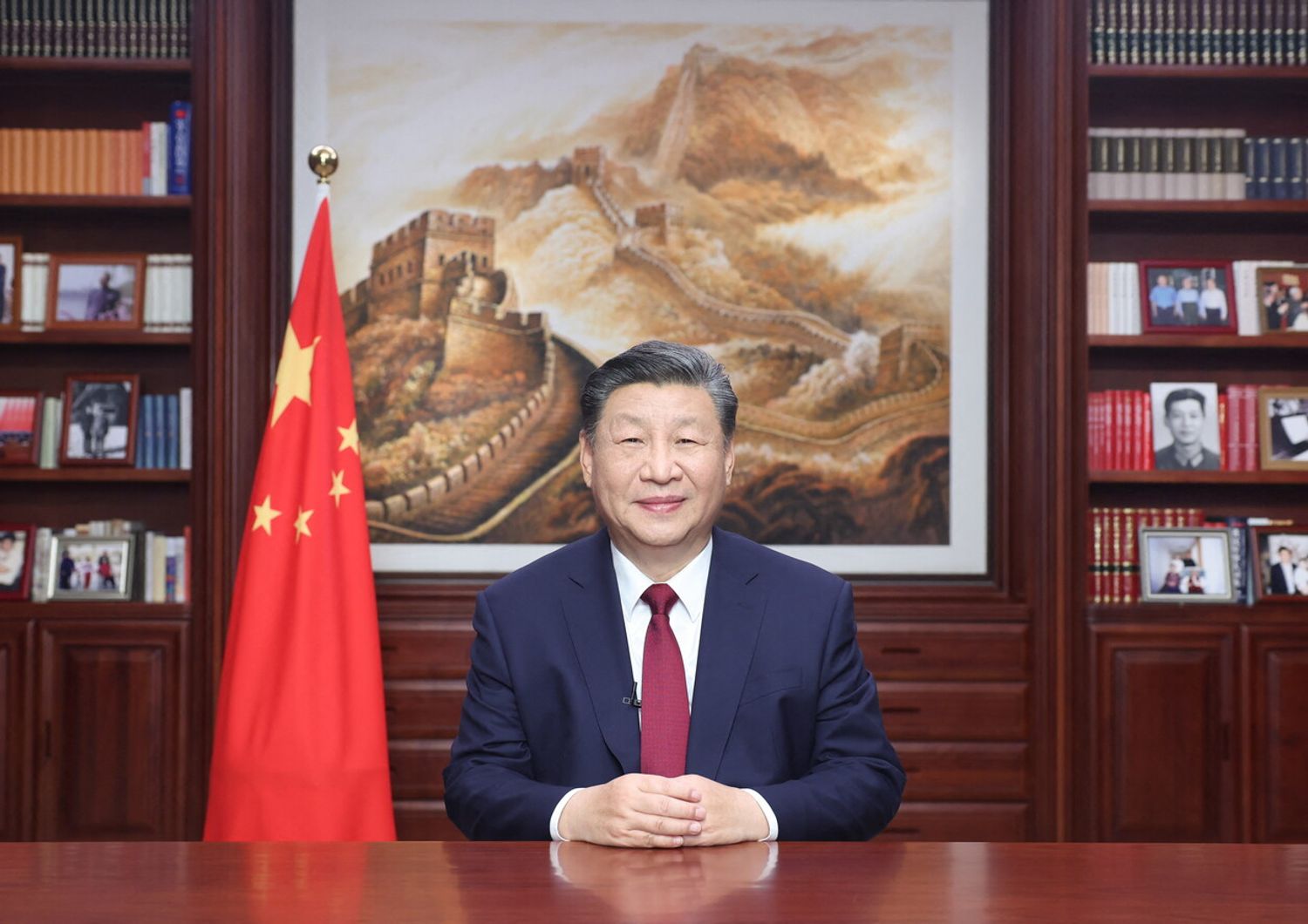 Xi Jinping durante il discorso di fine anno