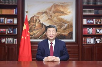 Xi Jinping durante il discorso di fine anno