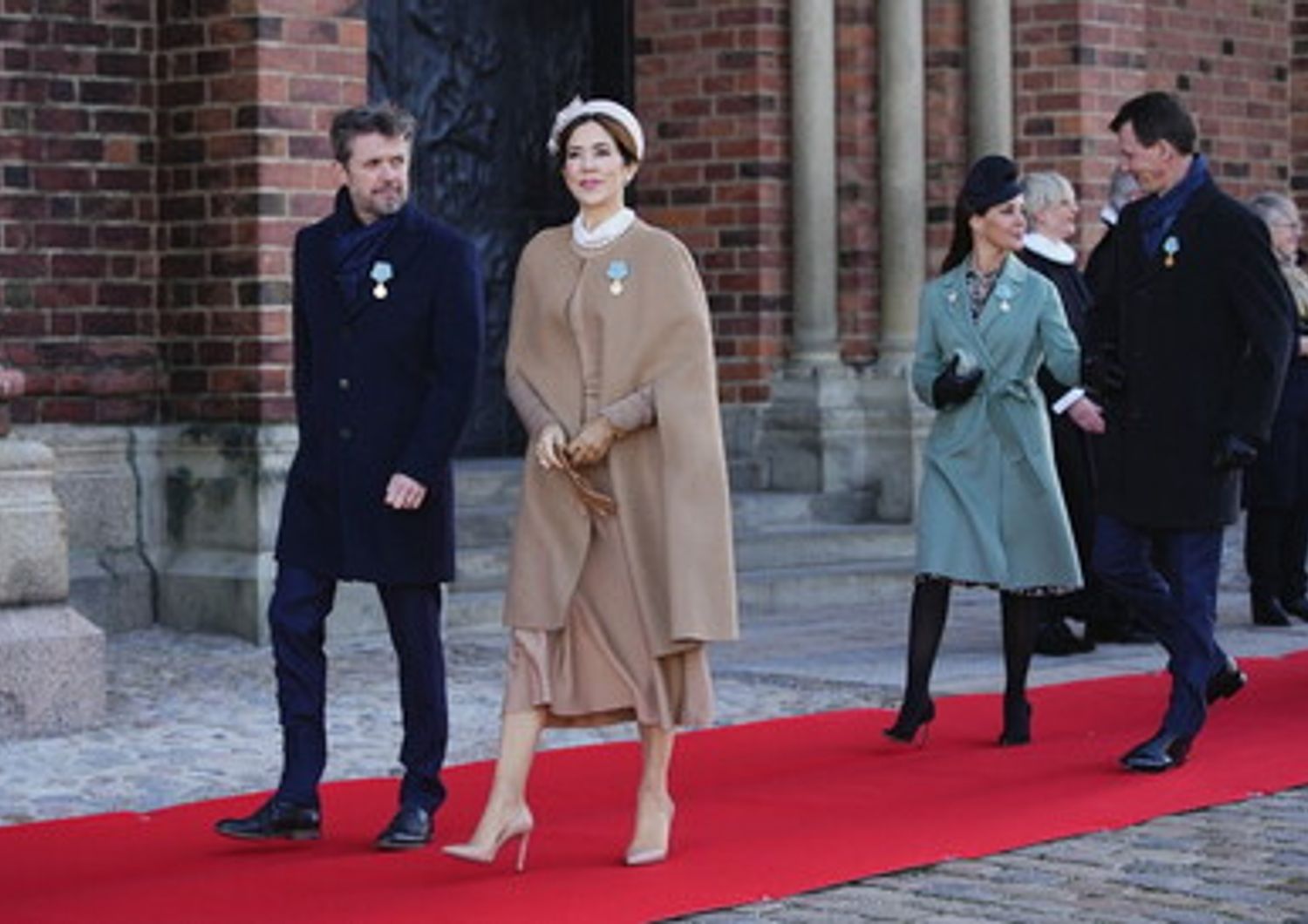 L'erede al trono di Danimarca, Frederick, e sua moglie