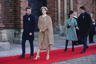 L'erede al trono di Danimarca, Frederick, e sua moglie