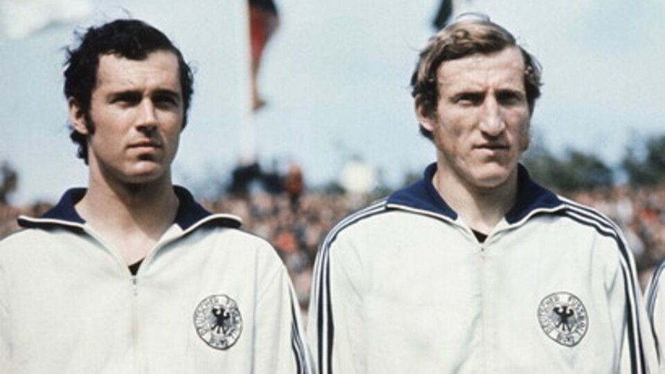 &nbsp;Franz Beckenbauer con la maglia della Germania