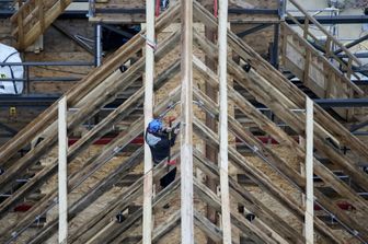 Cantiere di Notre Dame, dettaglio del tetto