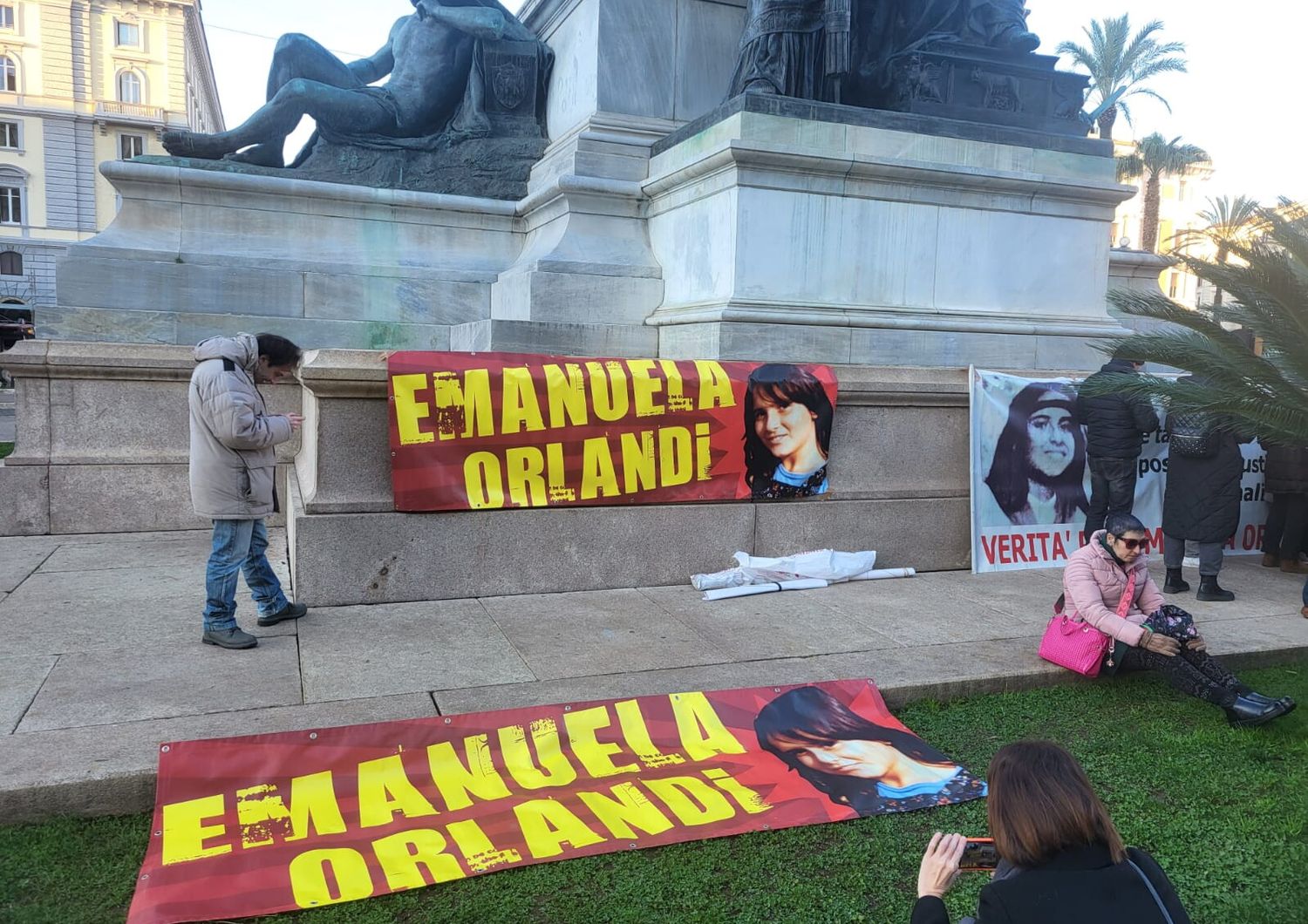 Il sit-in a piazza Cavour a Roma per ricordare Emanuela Orlandi&nbsp;