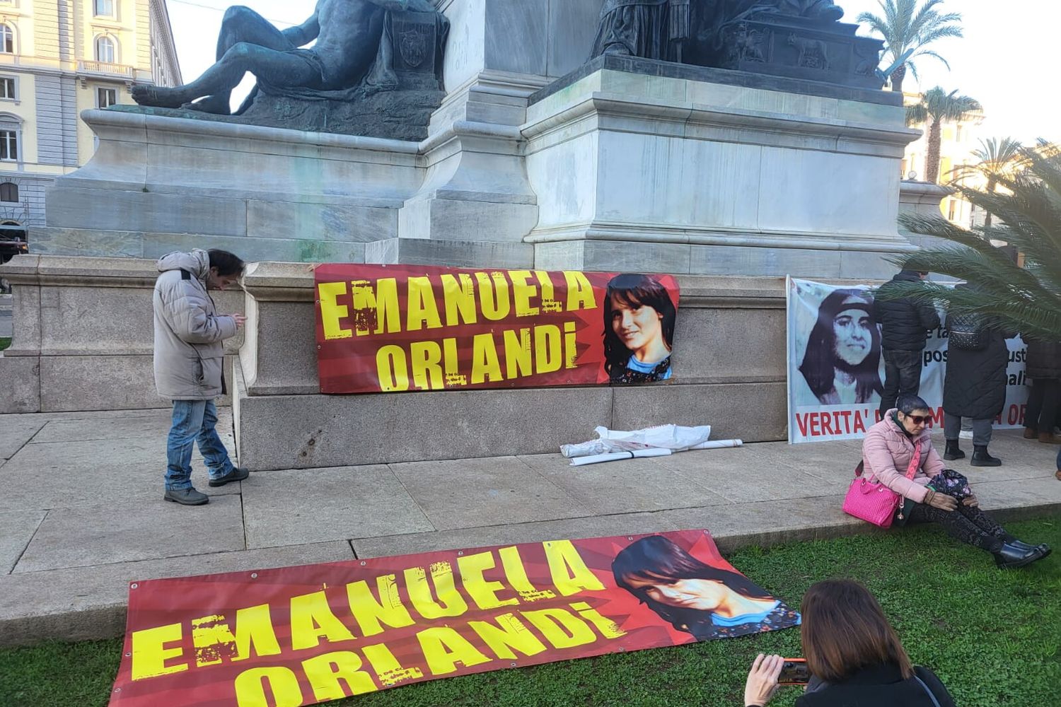 Il sit-in a piazza Cavour a Roma per ricordare Emanuela Orlandi&nbsp;