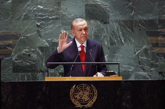 19/09/2023 New York, 78&deg; Assemblea Generale delle Nazioni Unite, l'intervento del presidente turco, Recep Tayyip Erdogan