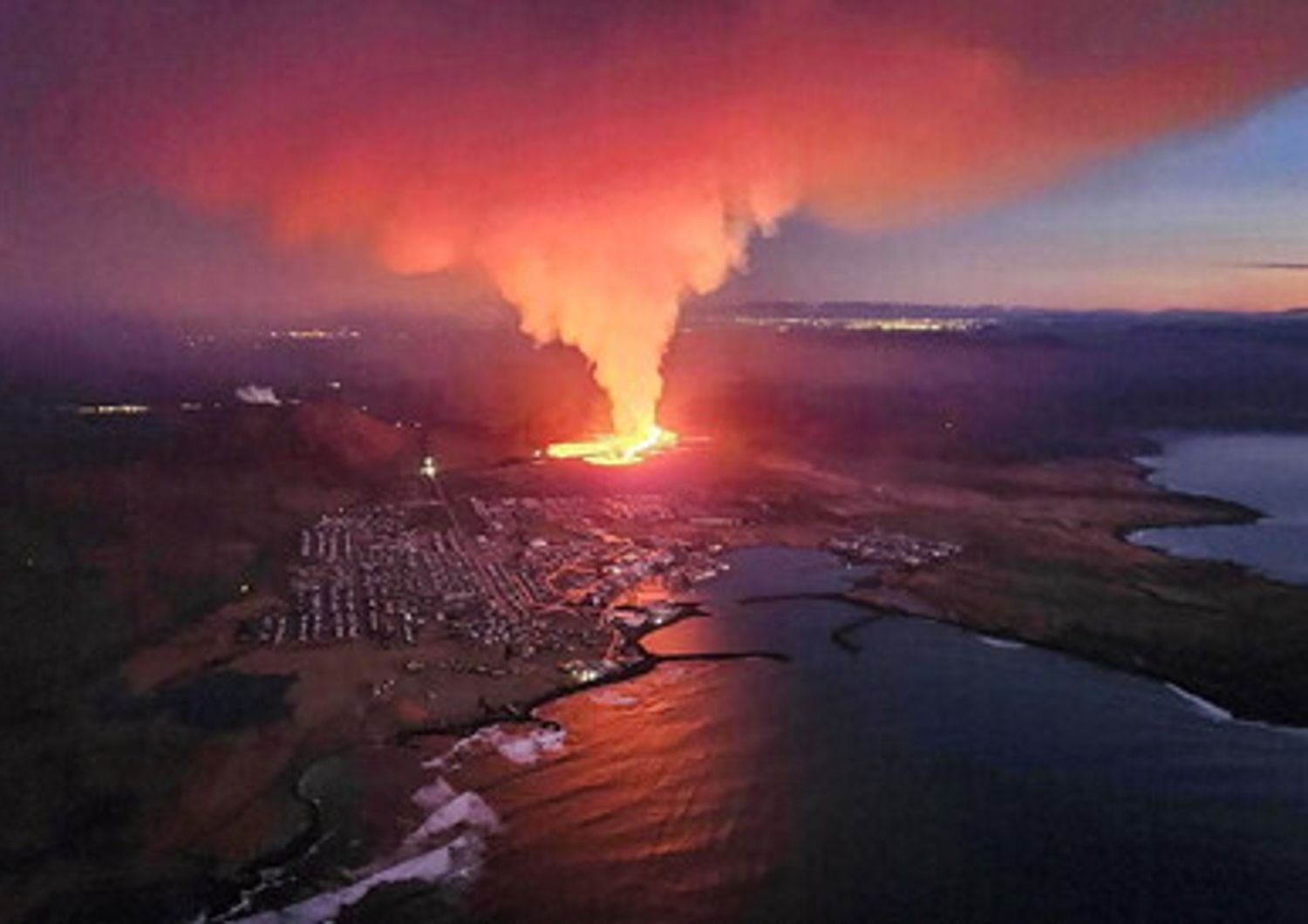 Reykjavik, l'eruzione del vulcano