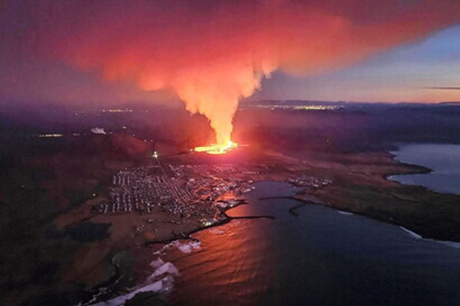 Reykjavik, l'eruzione del vulcano
