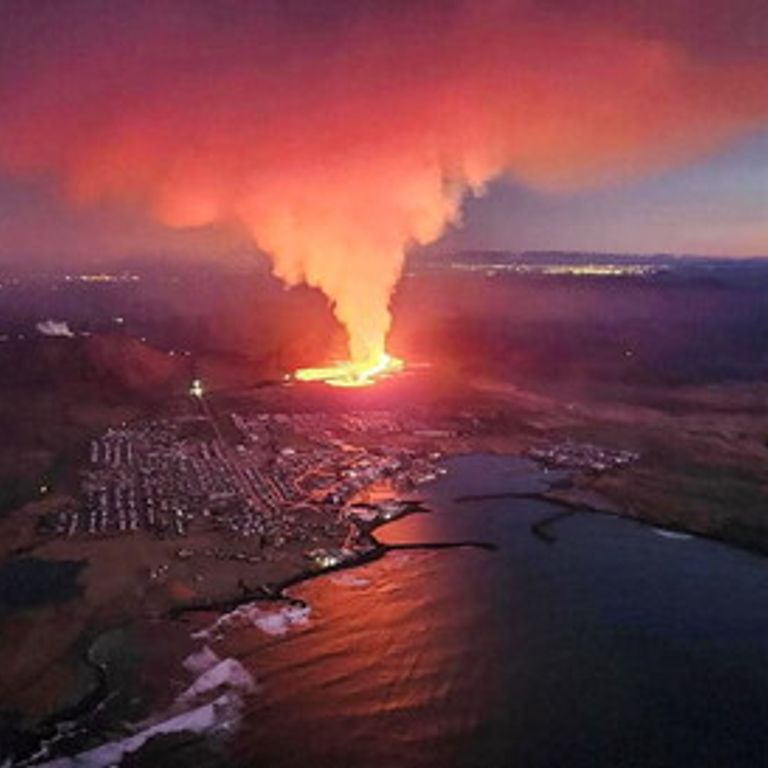 Reykjavik, l'eruzione del vulcano