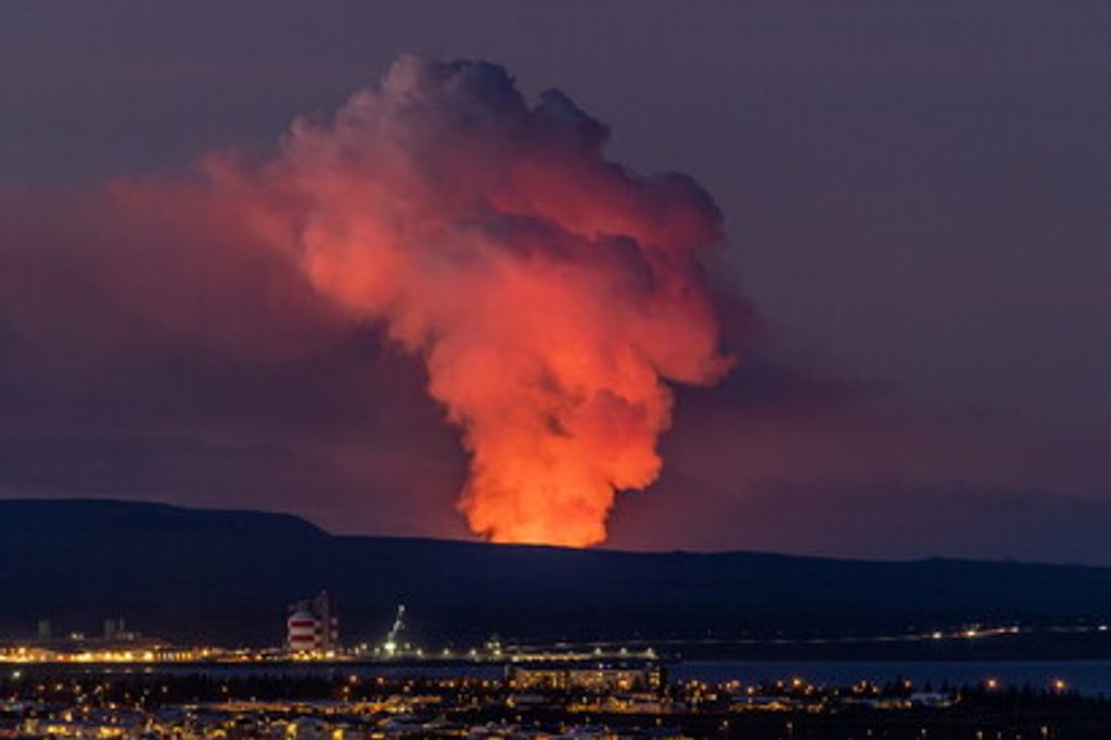 Reykjavik, l'eruzione del vulcano