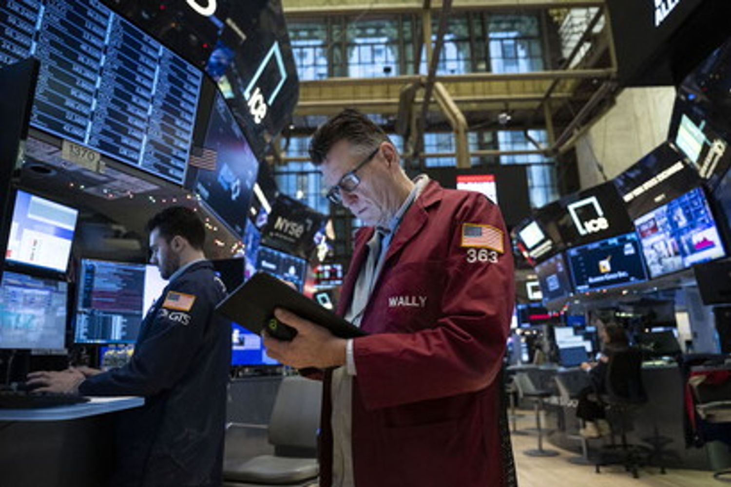 Un trader a Wall Street