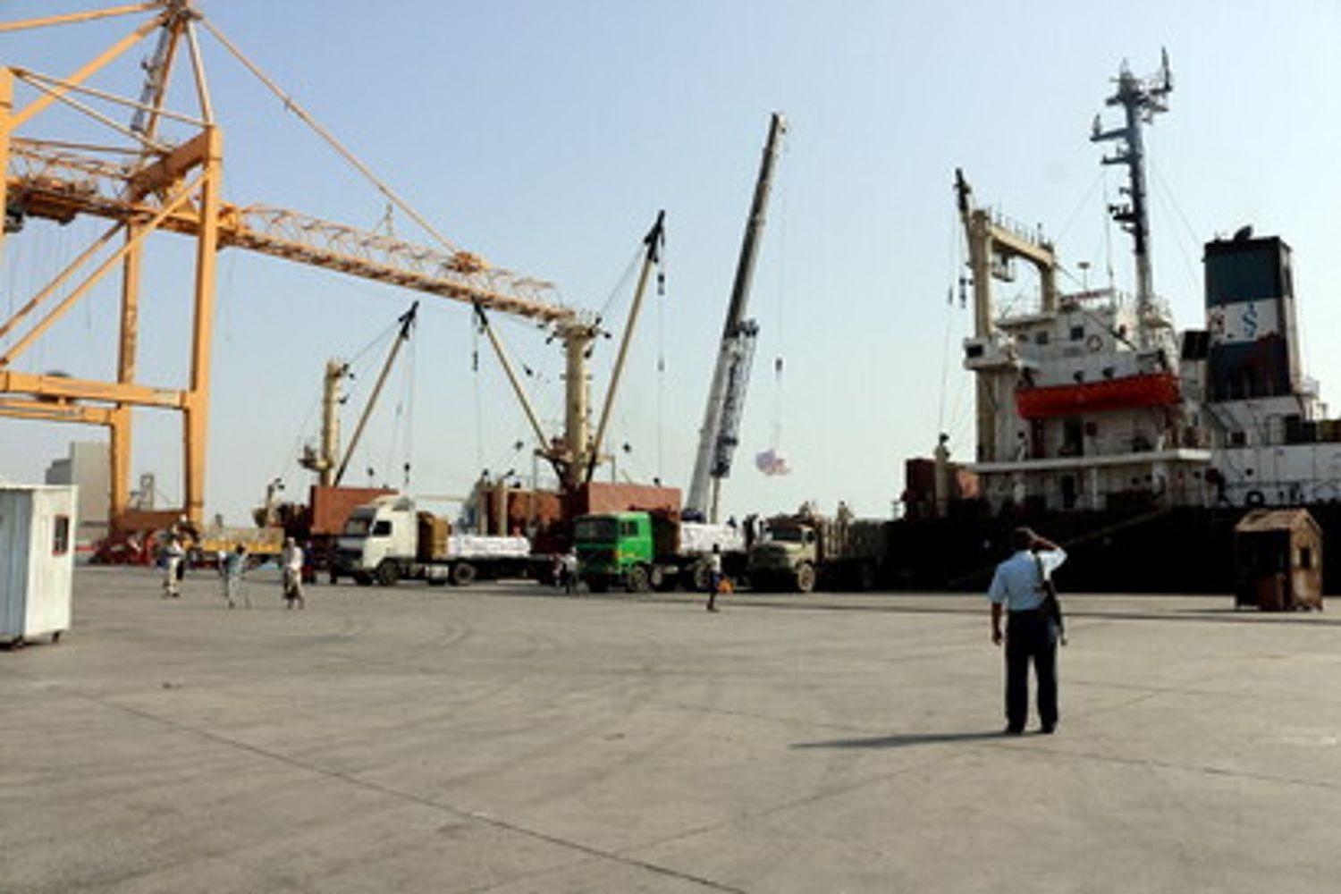 Porto di Hodeida, Yemen