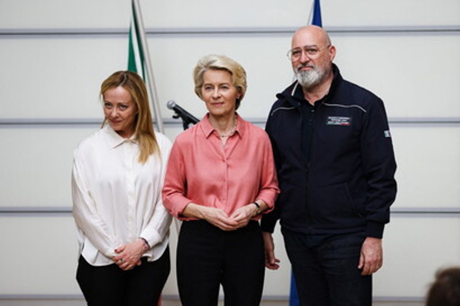 Giorgia Meloni - Ursula von der Leyen - Stefano Bonaccini