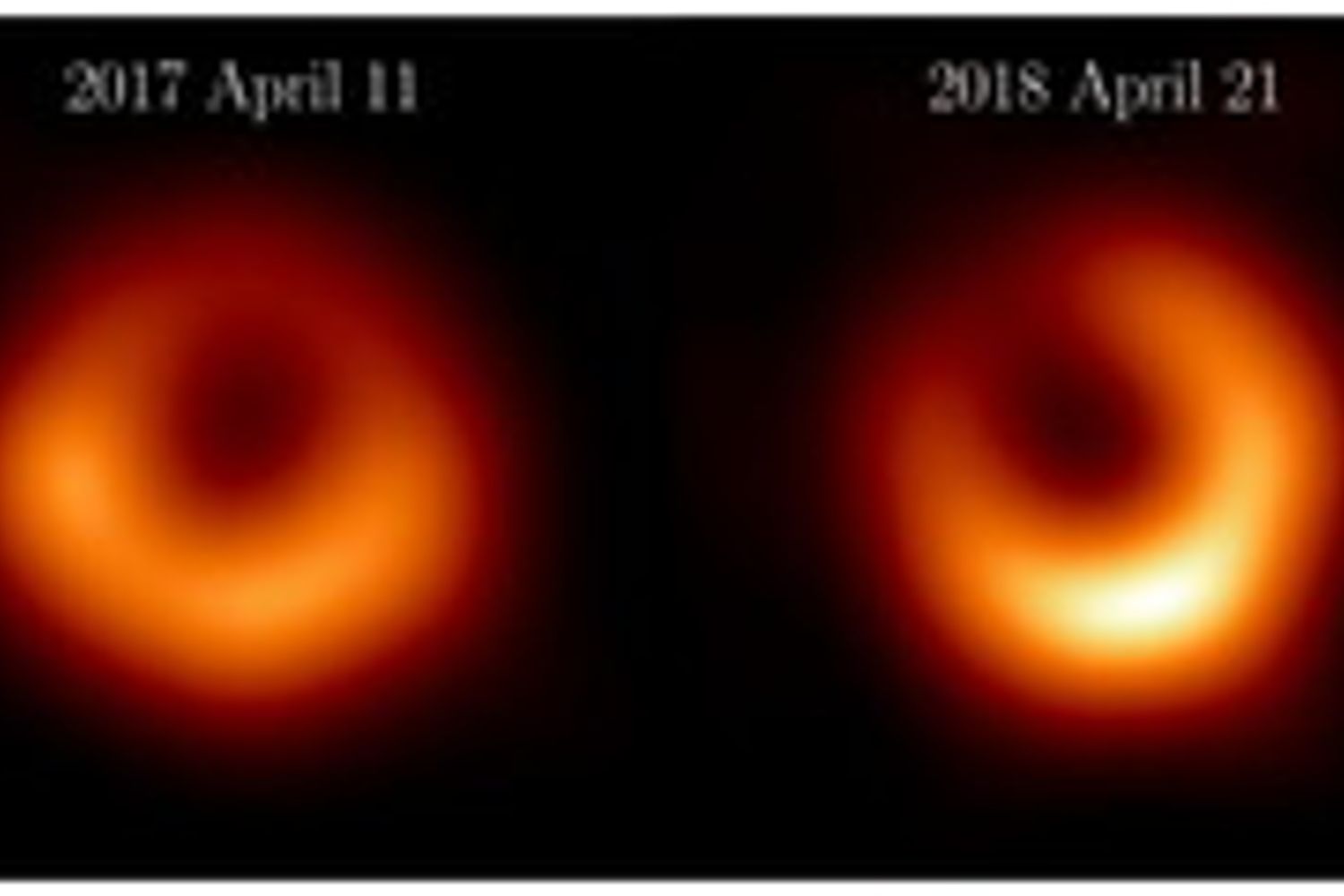 Event Horizon Telescope (EHT) pubblica nuove immagini del buco nero M87