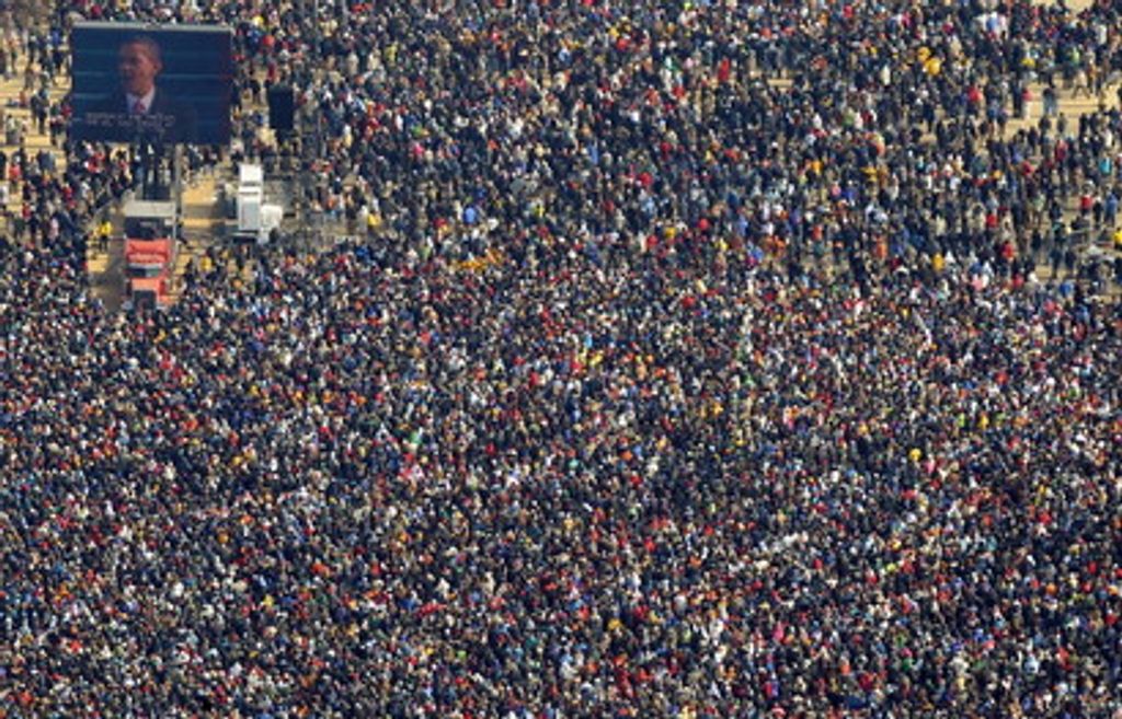 Folla a Washington D.C. per Inauguration Day, 2009
