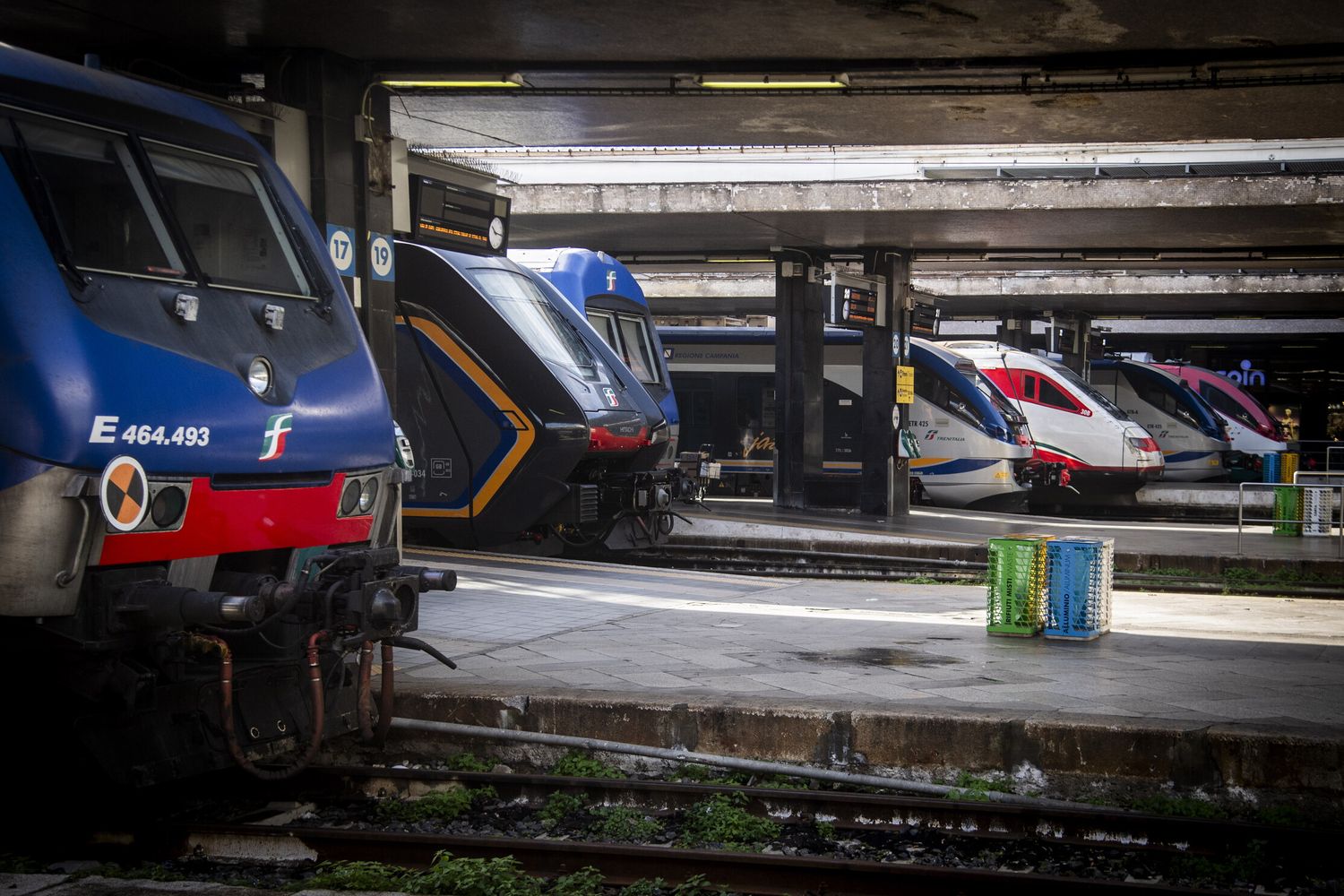 Sciopero treni, stazione Termini
