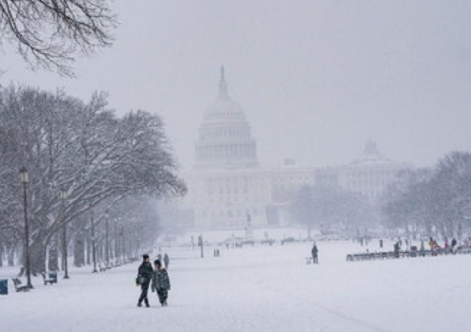 Freddo e neve a Washington
