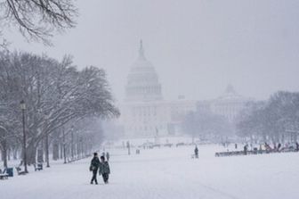 Freddo e neve a Washington