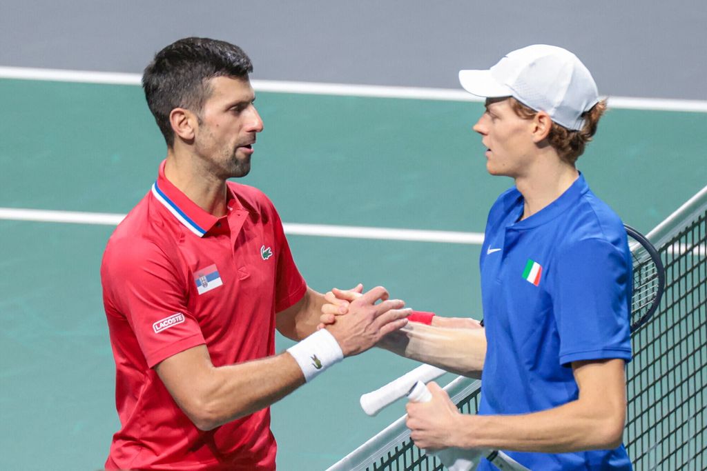 Novak Djokovic e Jannik Sinner