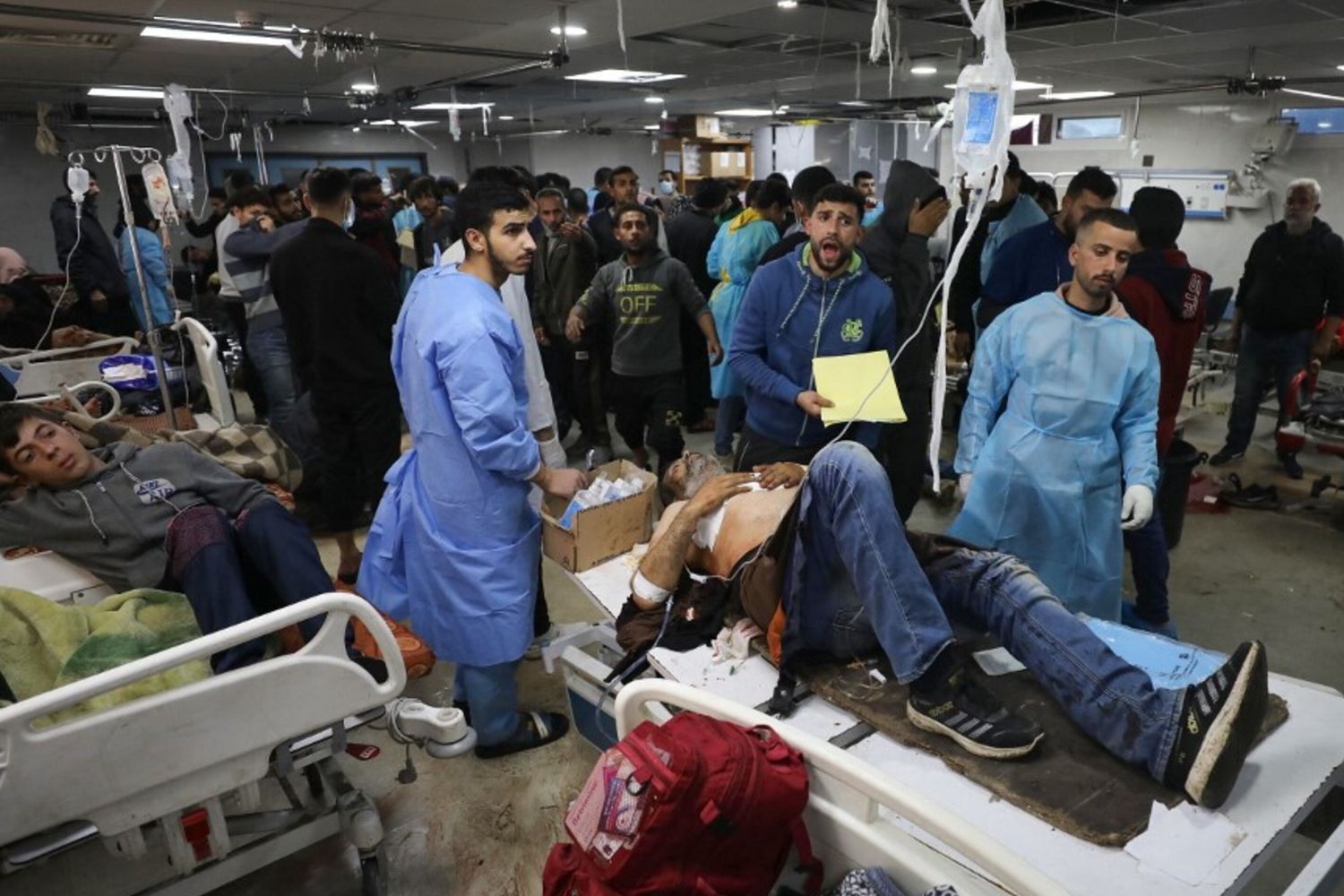 Feriti all'ospedale alShifa, 25 gennaio