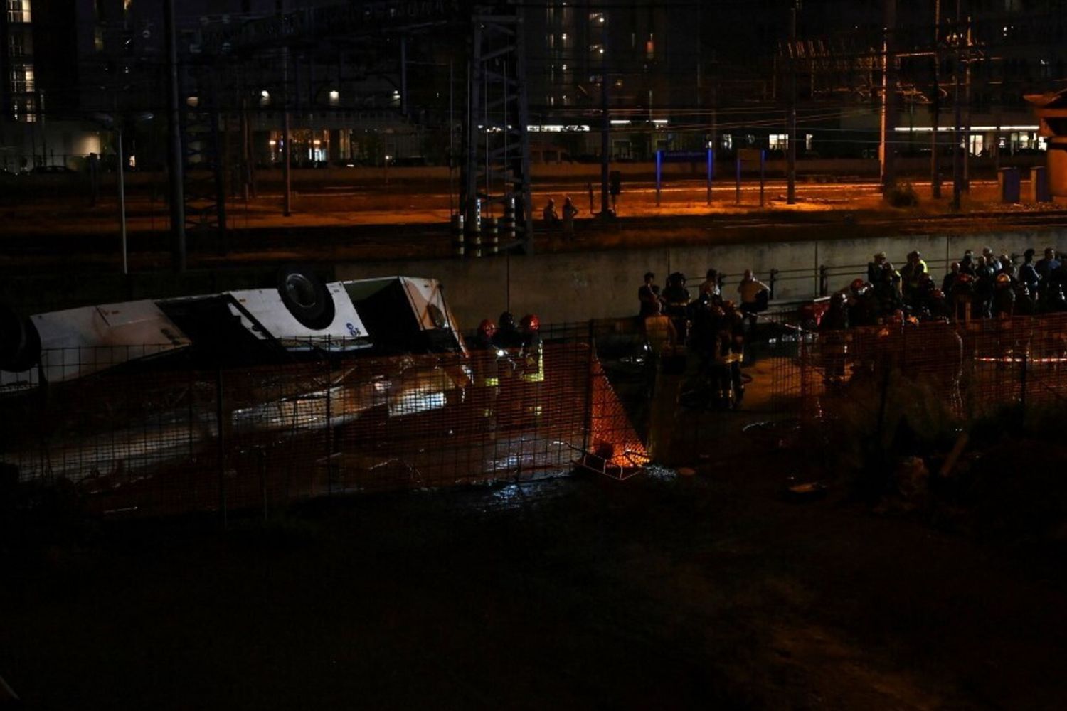 Bus precipitato a Mestre