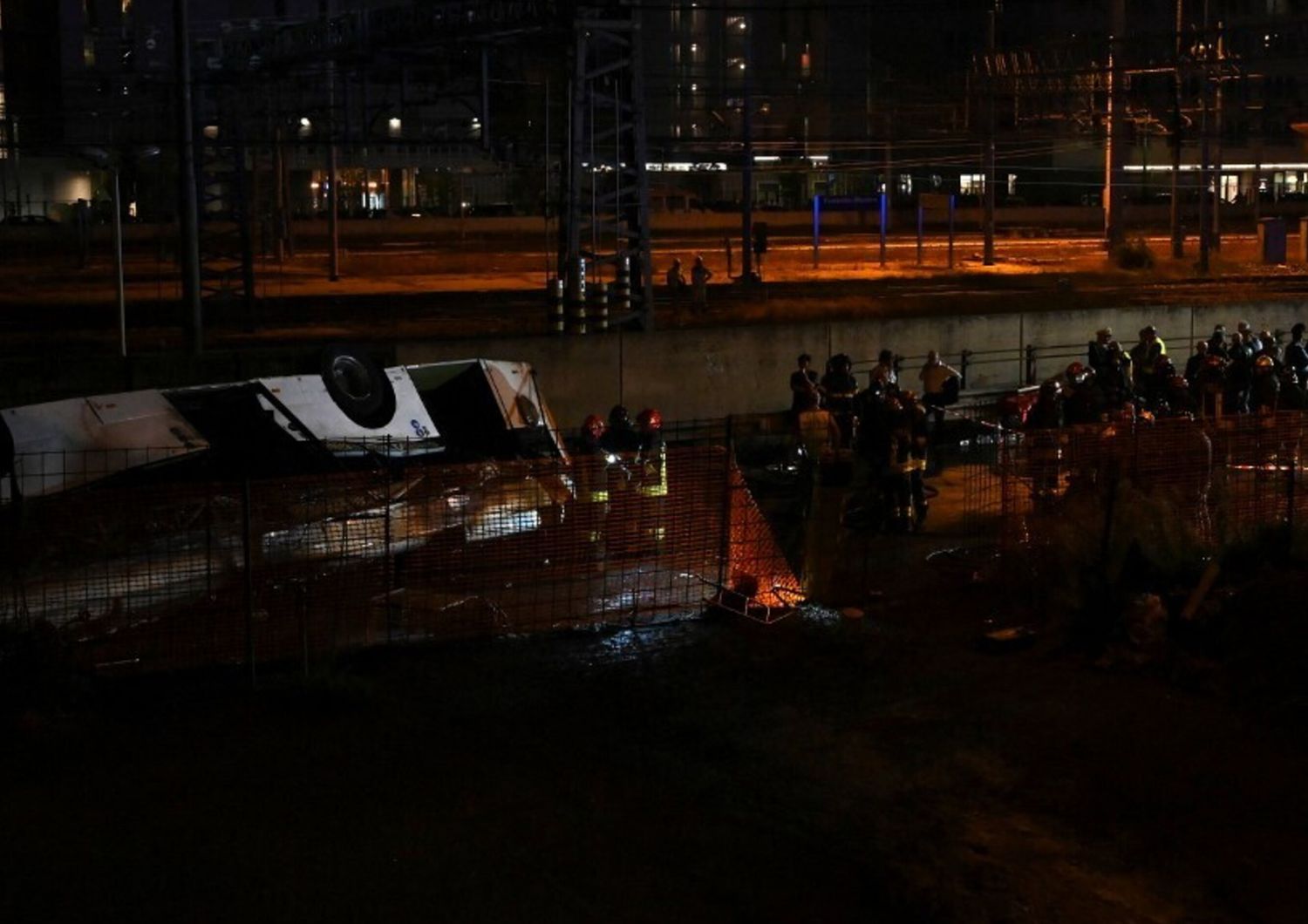 Bus precipitato a Mestre