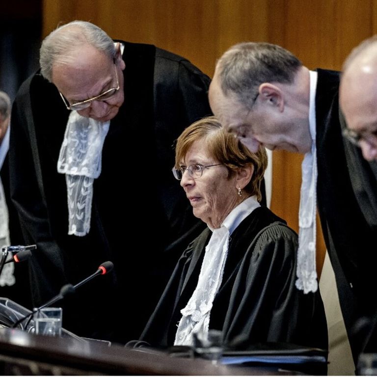 I giudici della Corte internazionale dell'Aja