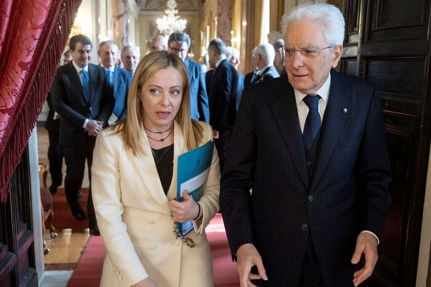 Giorgia Meloni - Sergio Mattarella
