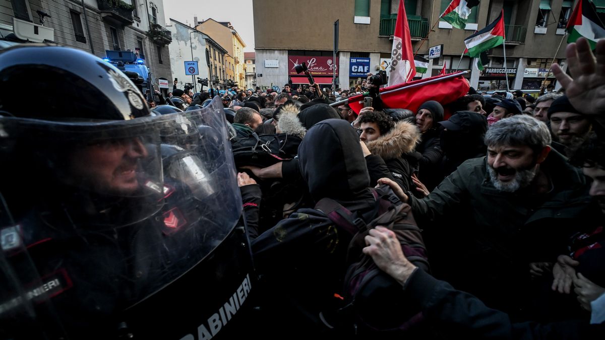 Corteo pro palestina a Milano