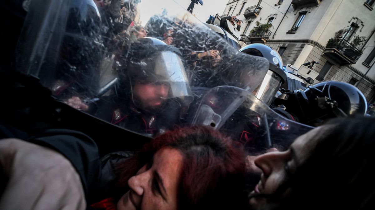 Corteo pro palestina a Milano
