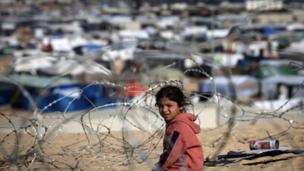 Una piccola abitante della Striscia di Gaza