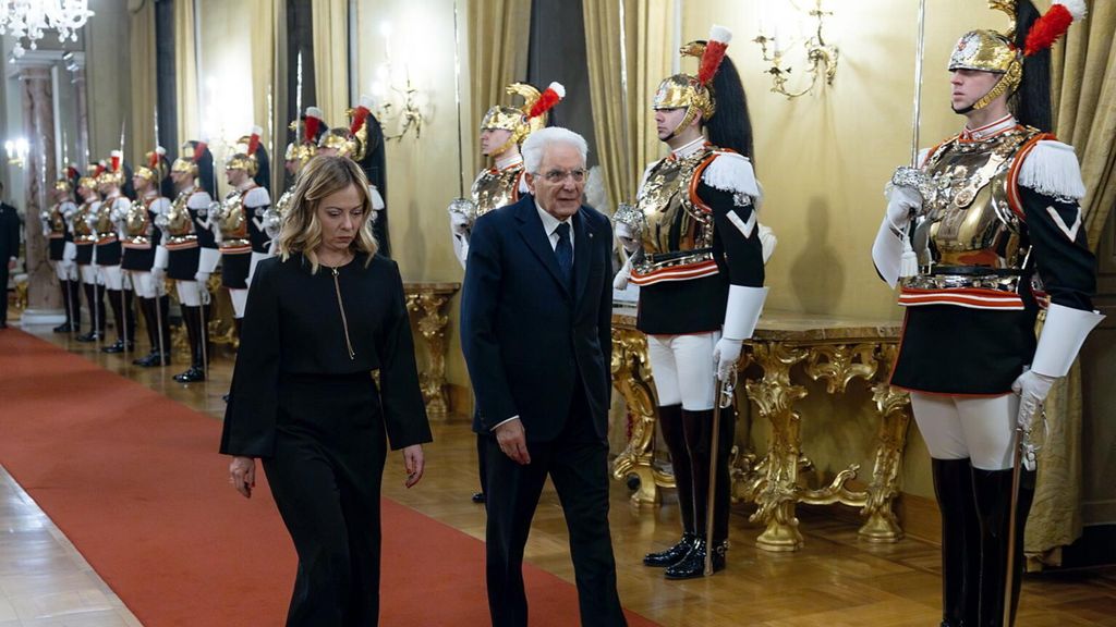 Meloni e Mattarella al Quirinale