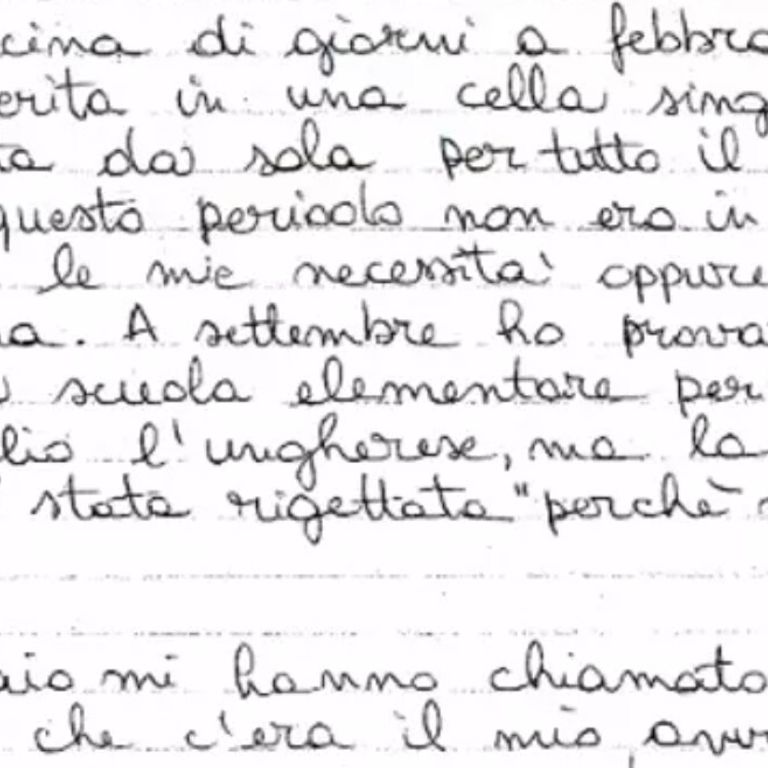 Una parte del documento di Salis pubblicato in esclusiva dal TG La7