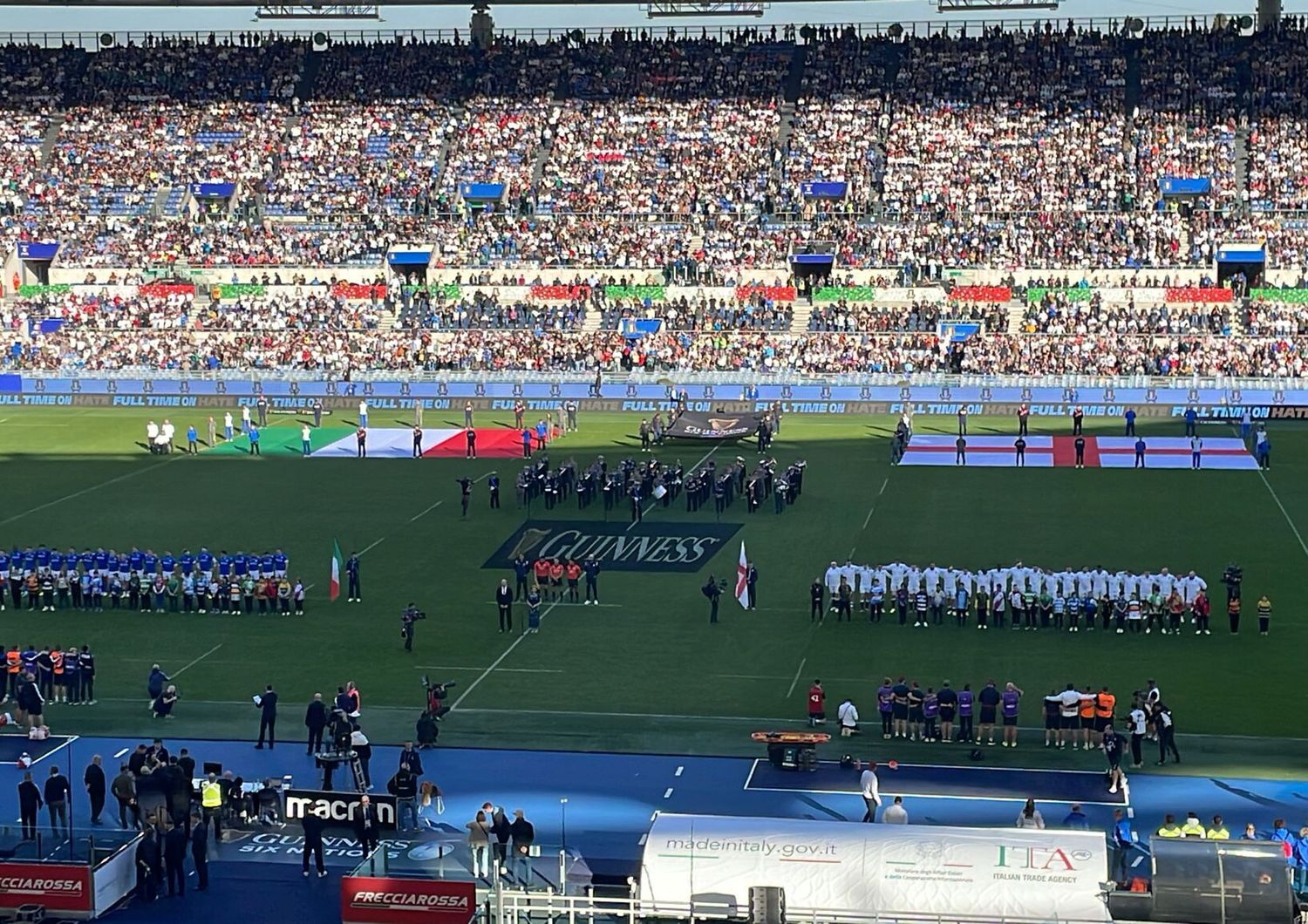 Partita di rugby Italia Inghilterra