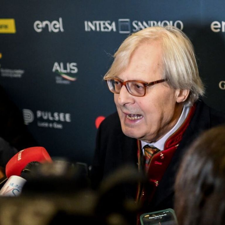 Milano, 2/2/2024, Vittorio Sgarbi all'evento "La Ripartenza, liberi di pensare" dove ha annunciato le sue dimissioni